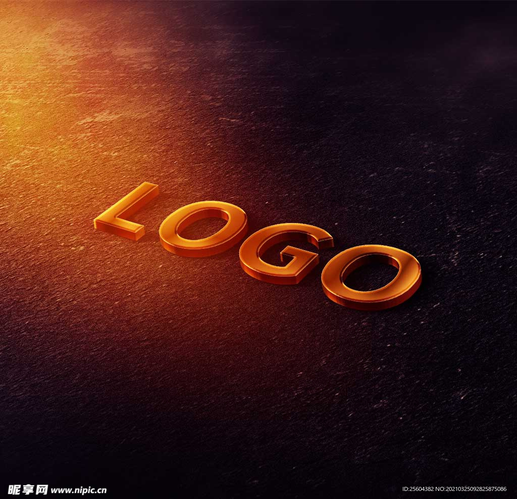 立体logo样机