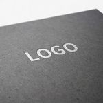 烫银纸张宣传页logo样机