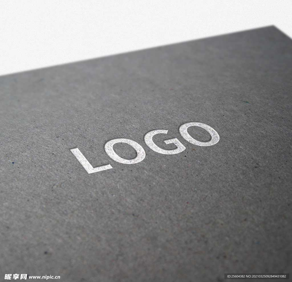 烫银纸张宣传页logo样机