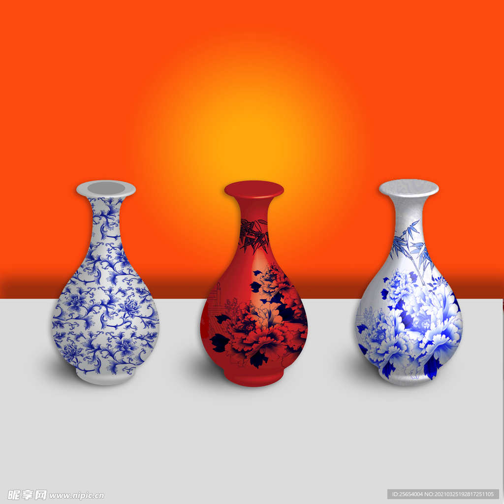 花瓶 青花瓷 瓷器文化