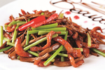 茶树菇炒爽肉