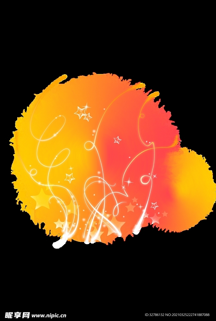 渐变喷墨素材图片