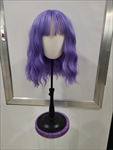 时尚紫罗兰化纤假发头套