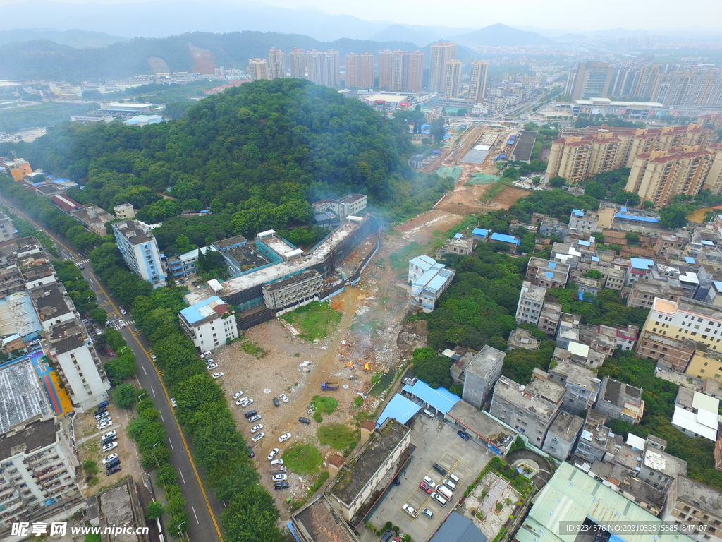 从化城市木壳岭航拍