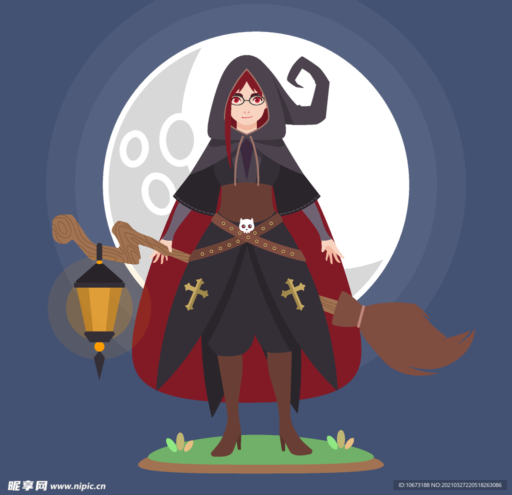 卡通魔女