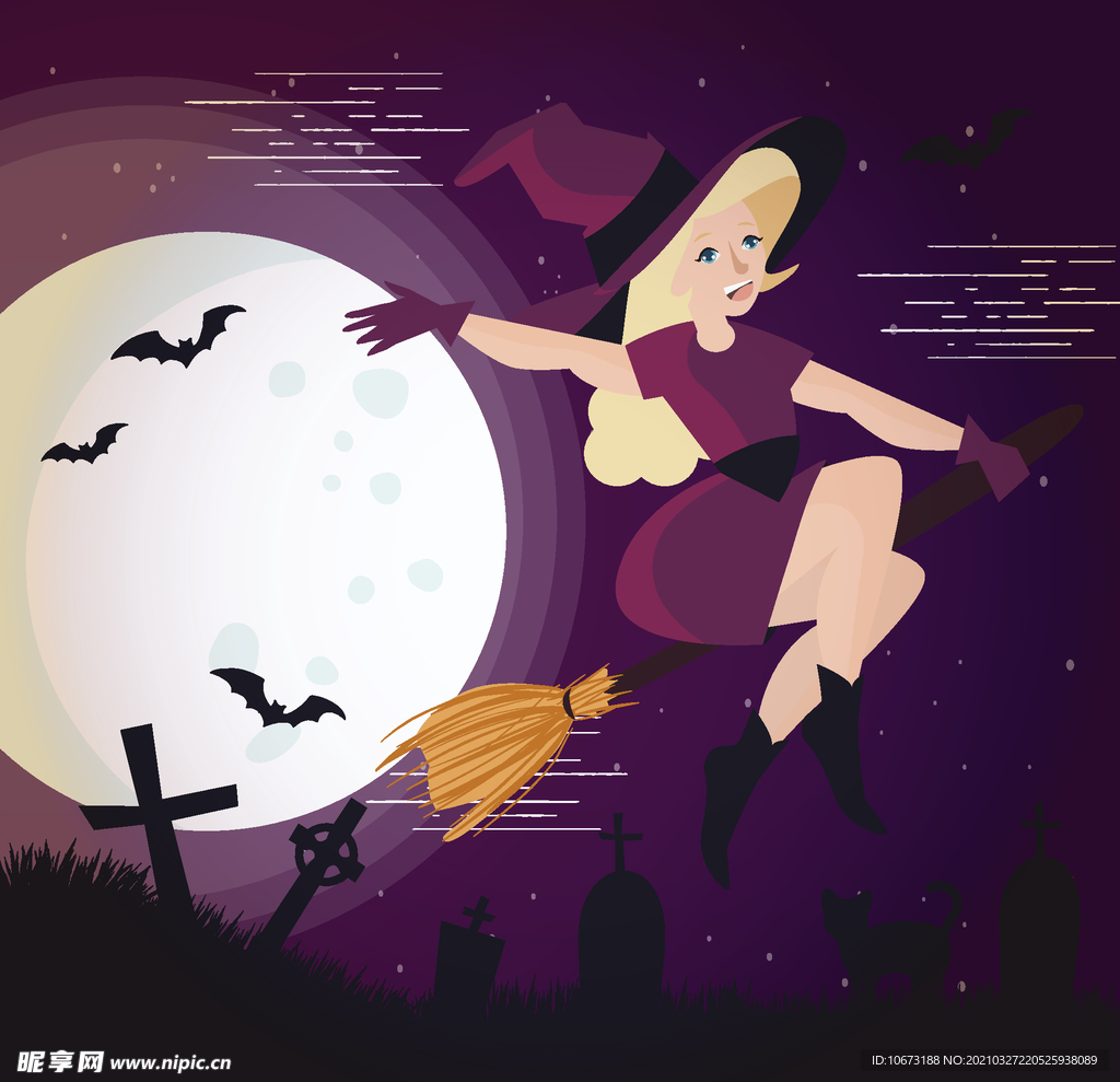 卡通魔女
