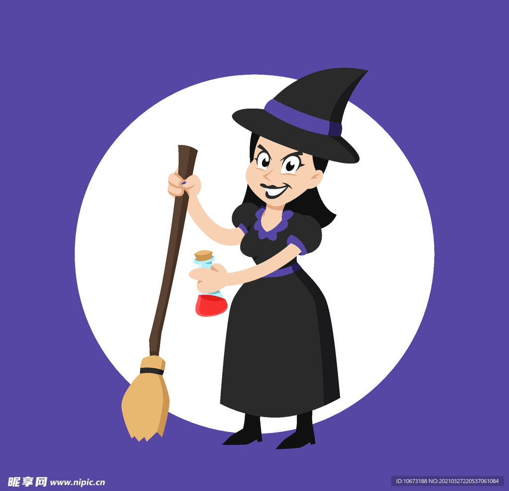 卡通魔女