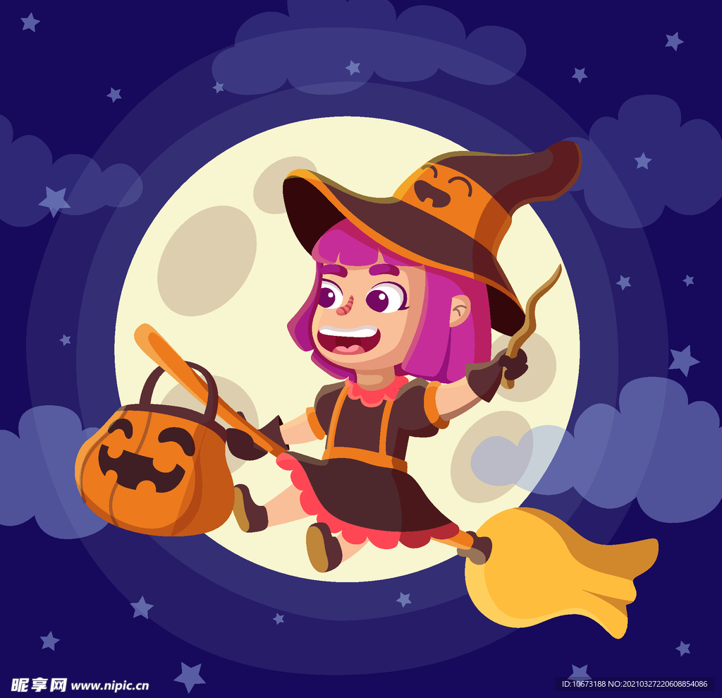 卡通魔女