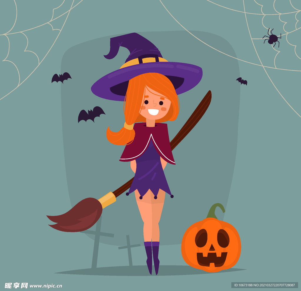 卡通魔女