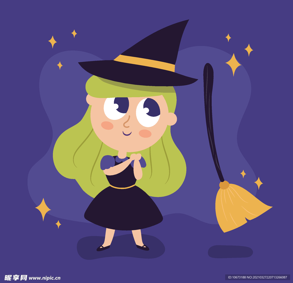 卡通魔女