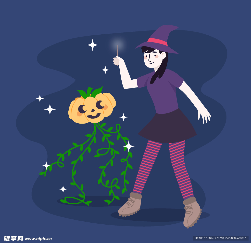 卡通魔女