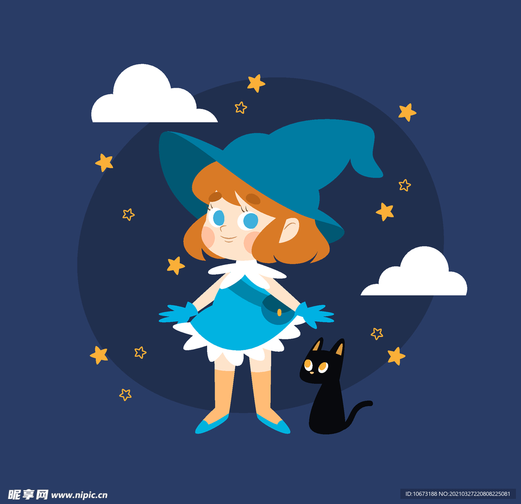 卡通魔女