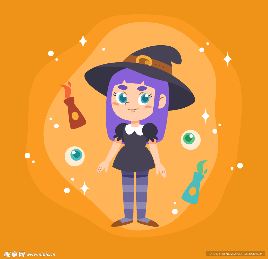 卡通魔女