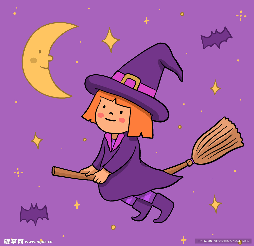 卡通魔女