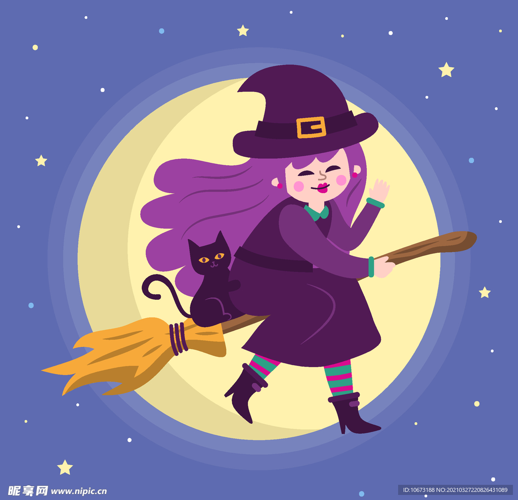 卡通魔女