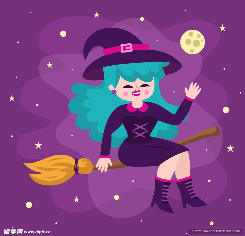 卡通魔女