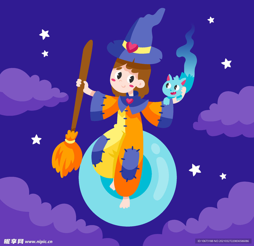 卡通魔女