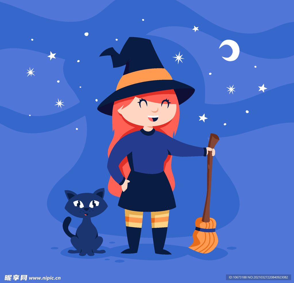 卡通魔女