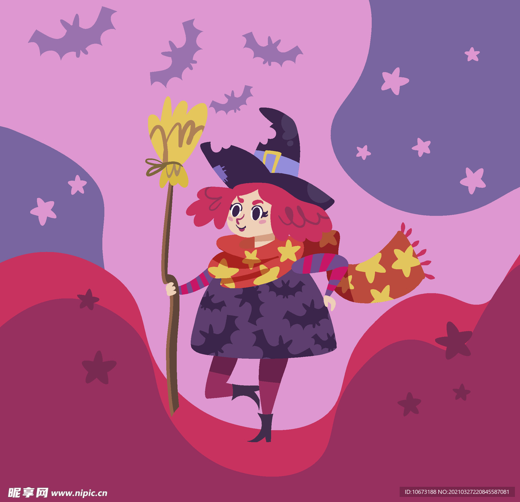 卡通魔女