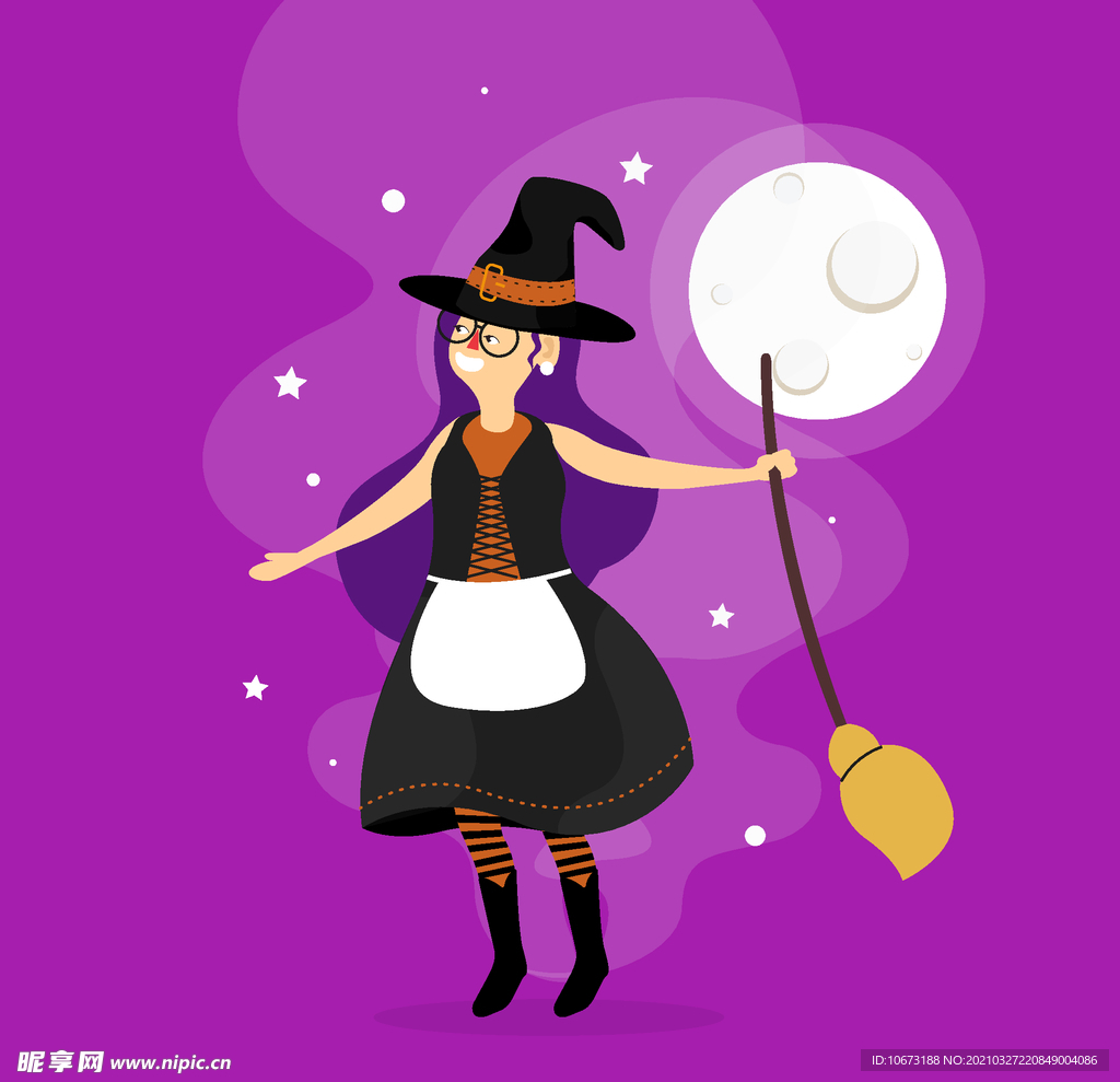 卡通魔女