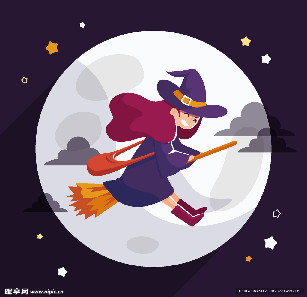 卡通魔女