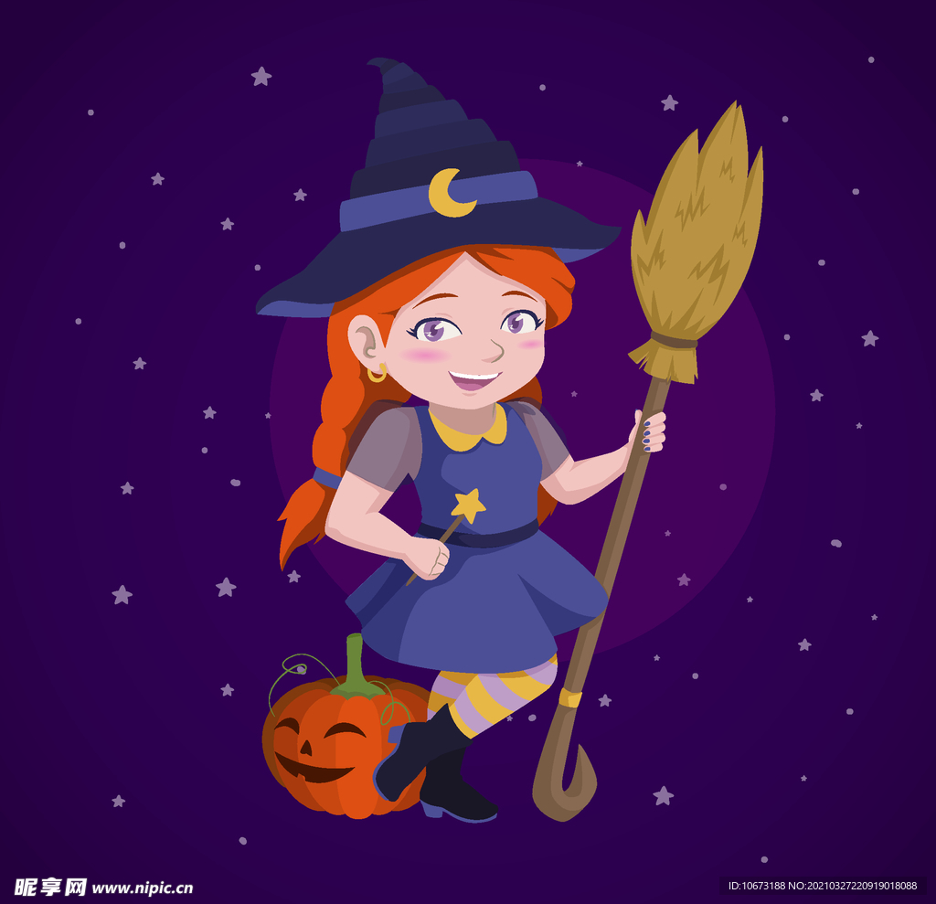 卡通魔女