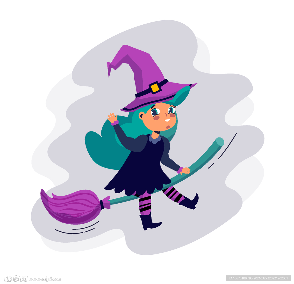 卡通魔女