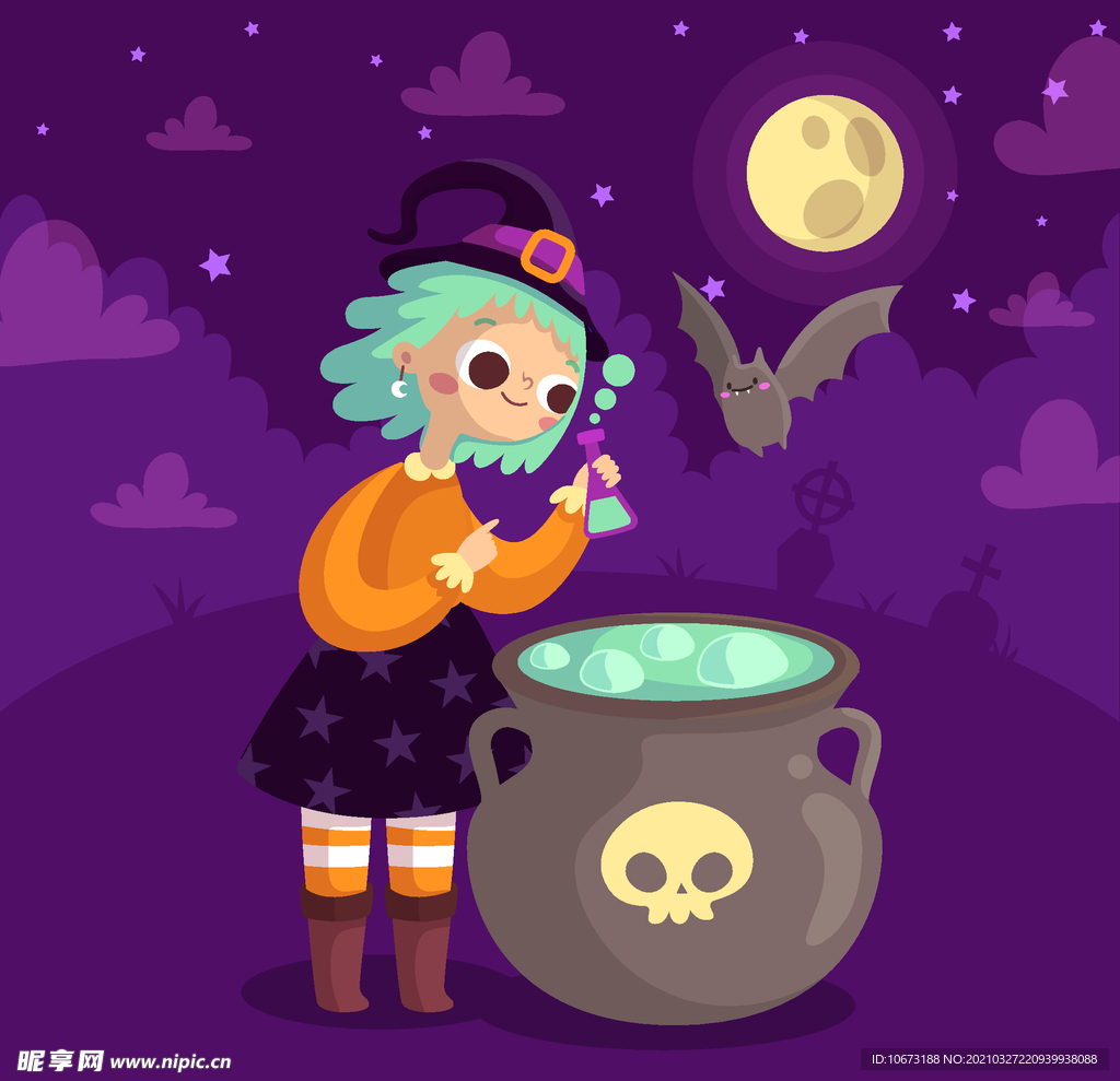 卡通魔女