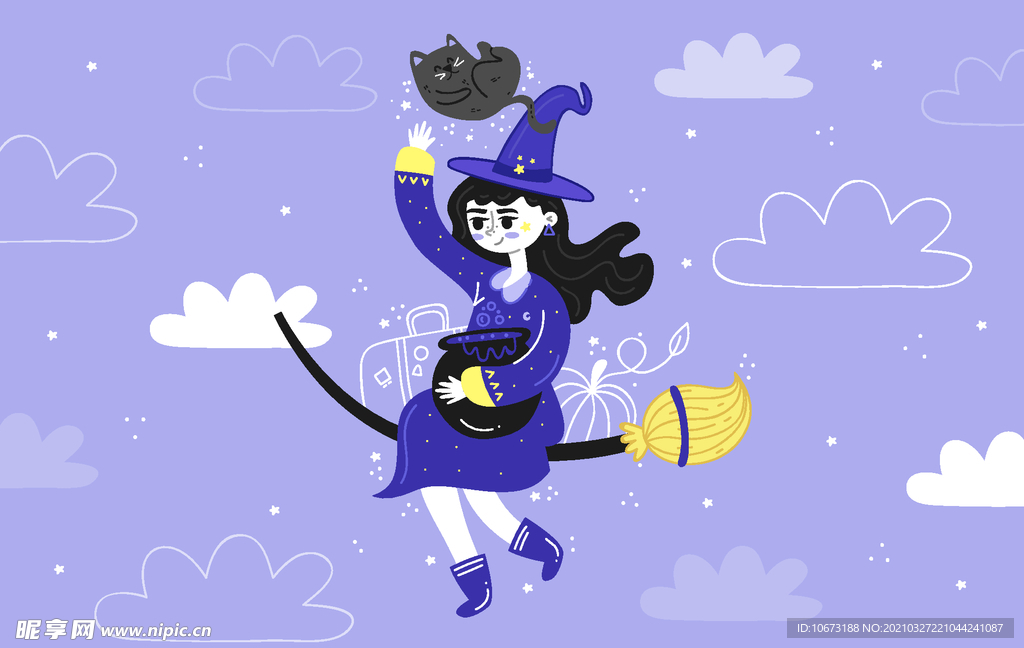 卡通魔女