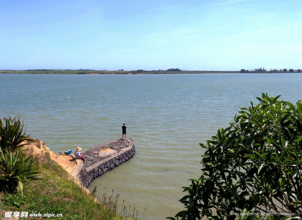 奥克兰海滨小镇风景