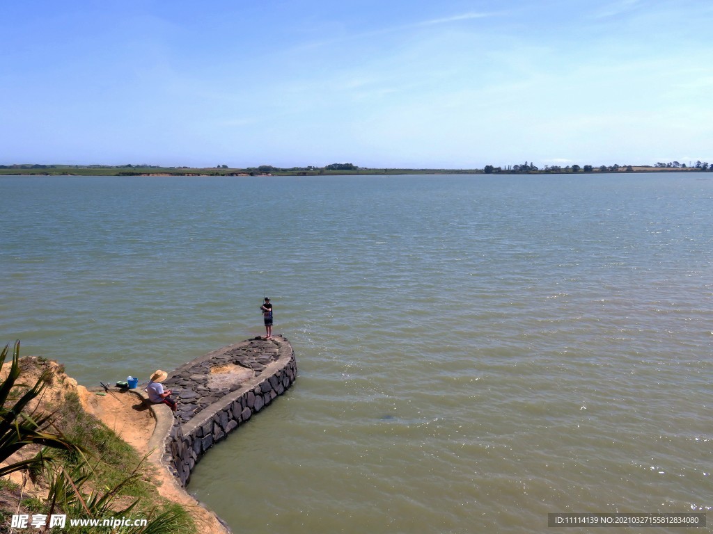 奥克兰海滨小镇风景