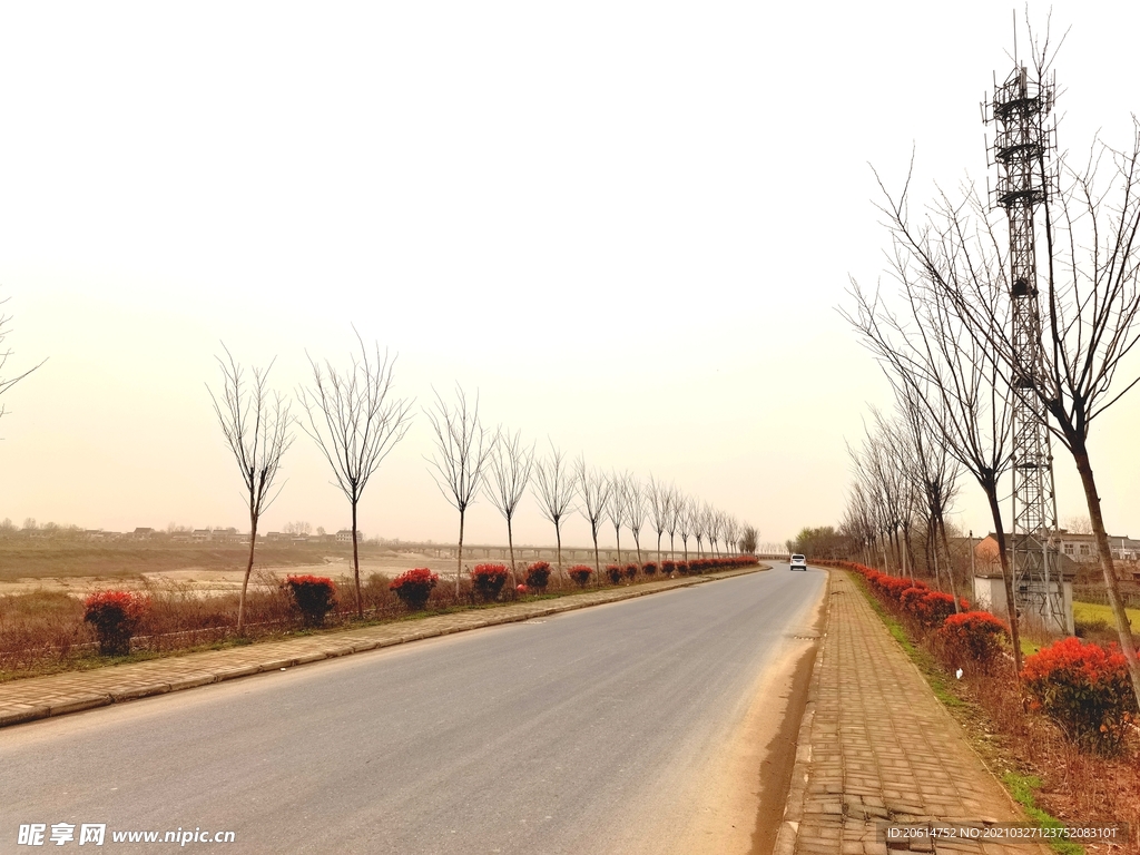 美丽的乡村道路风景