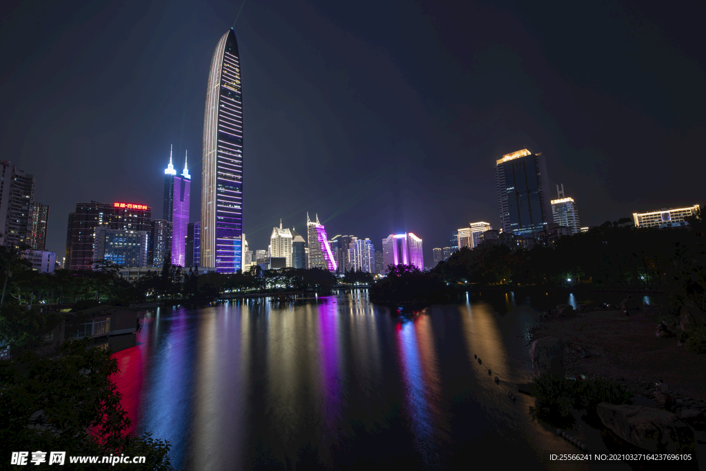 深圳京基大厦夜景 城市夜景