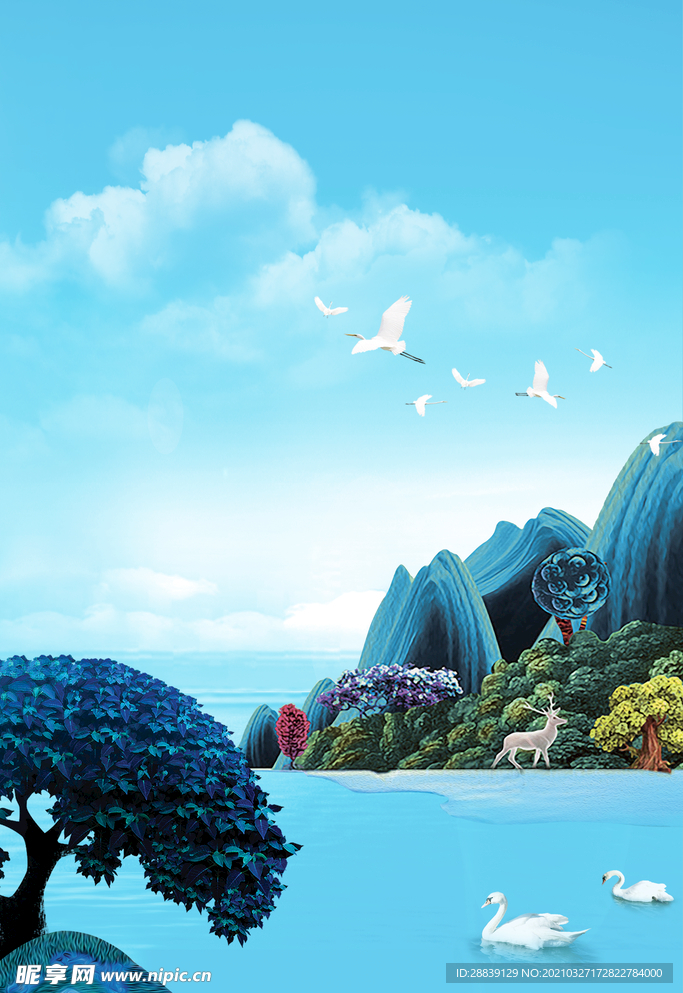 风景设计图__海报设计_广告设计_设计图库_昵图网