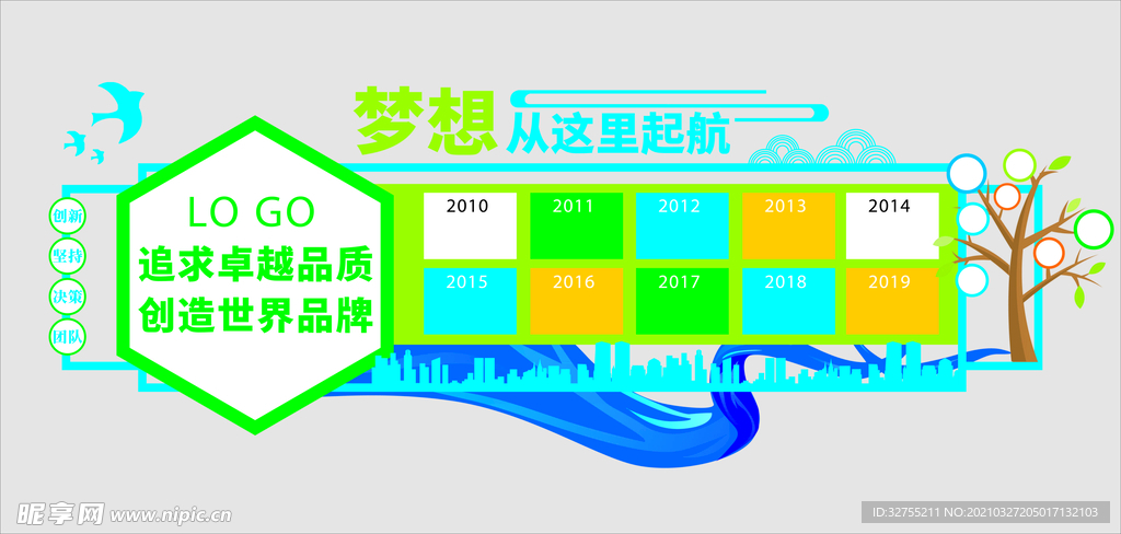 历程 文化墙