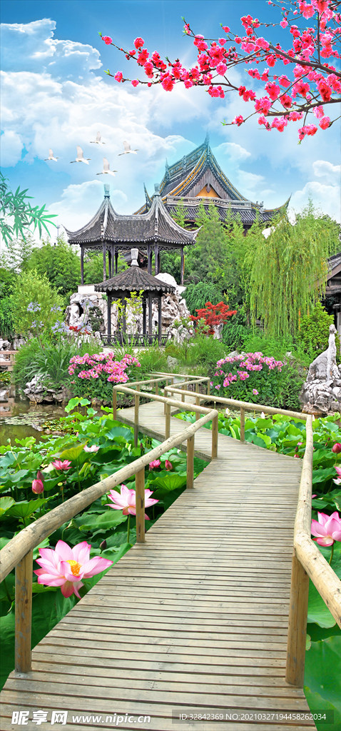 玄关山水