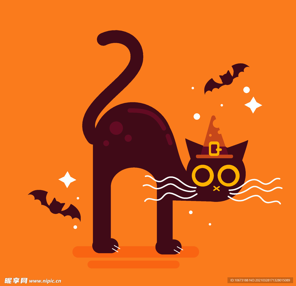 万圣节猫咪