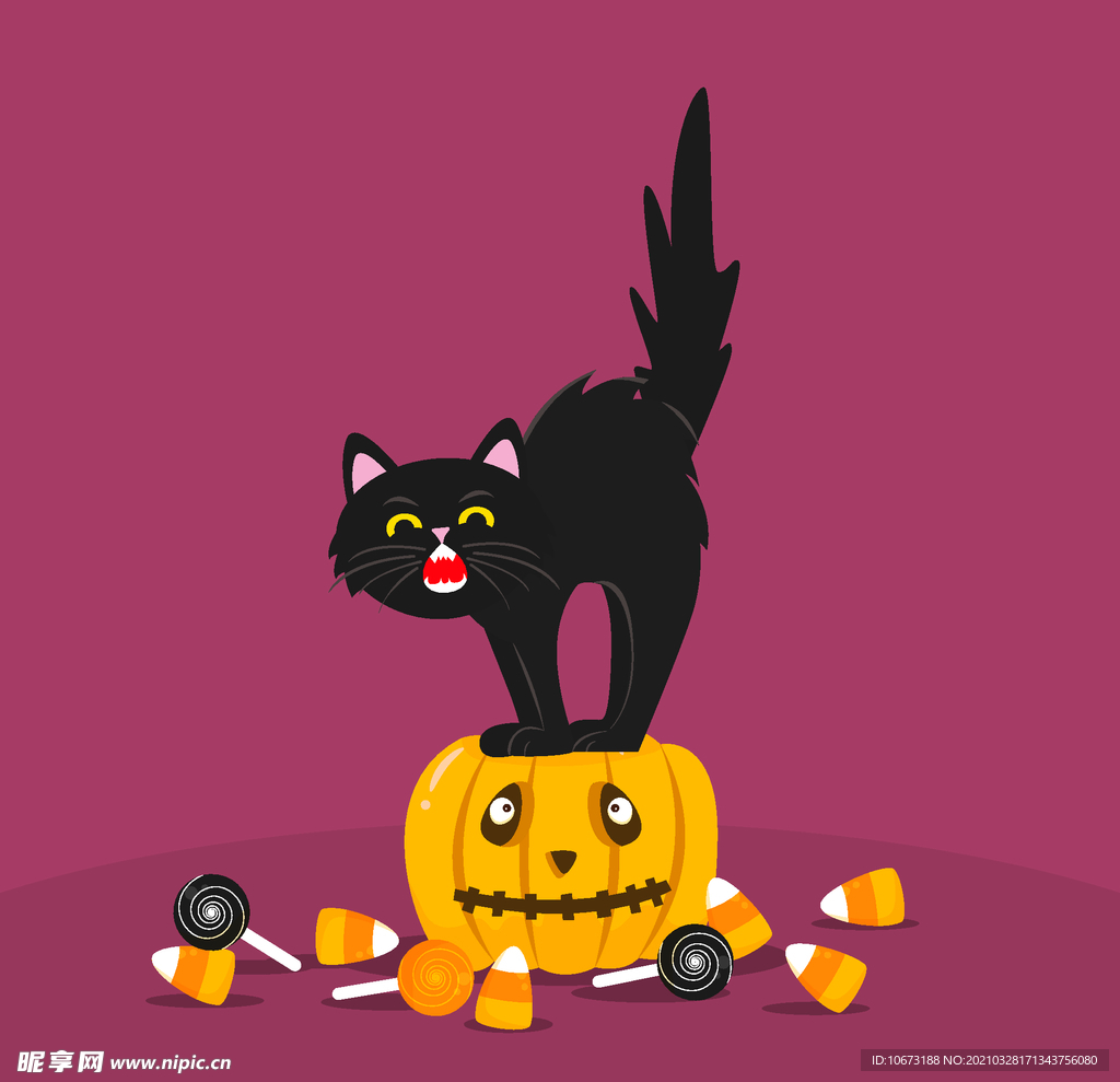 万圣节猫咪