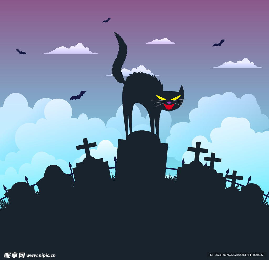万圣节猫咪