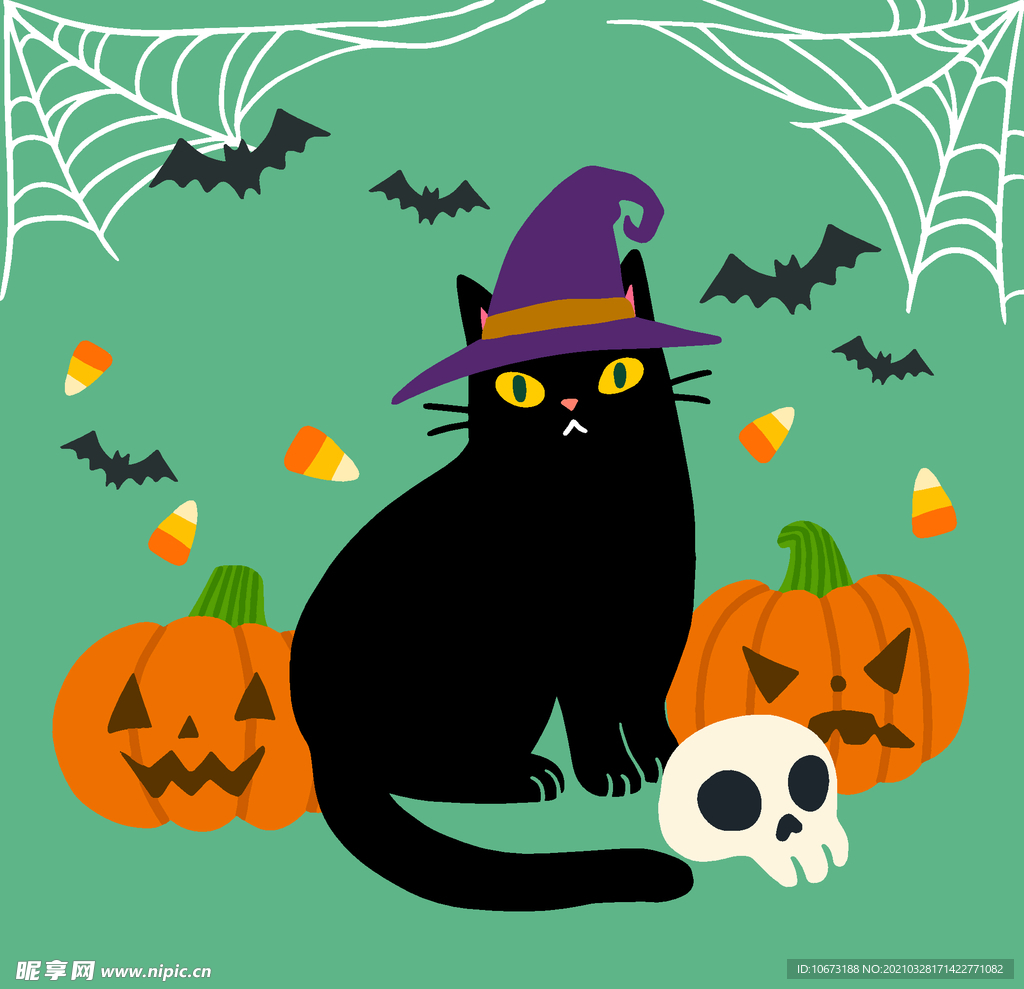 万圣节猫咪