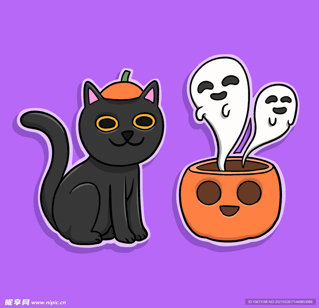 万圣节猫咪