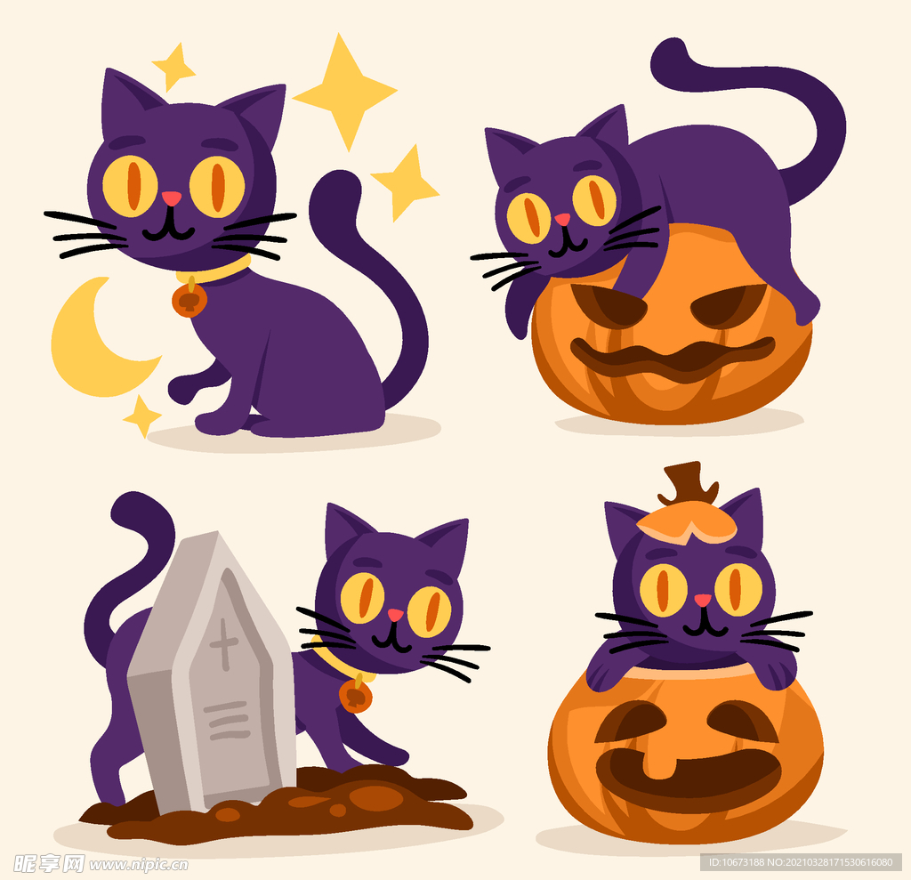 万圣节猫咪
