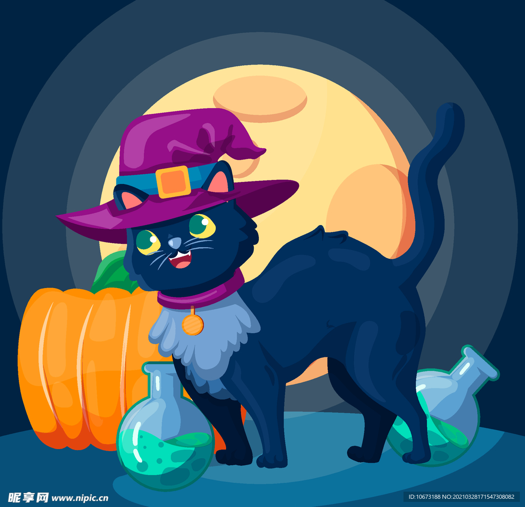万圣节猫咪