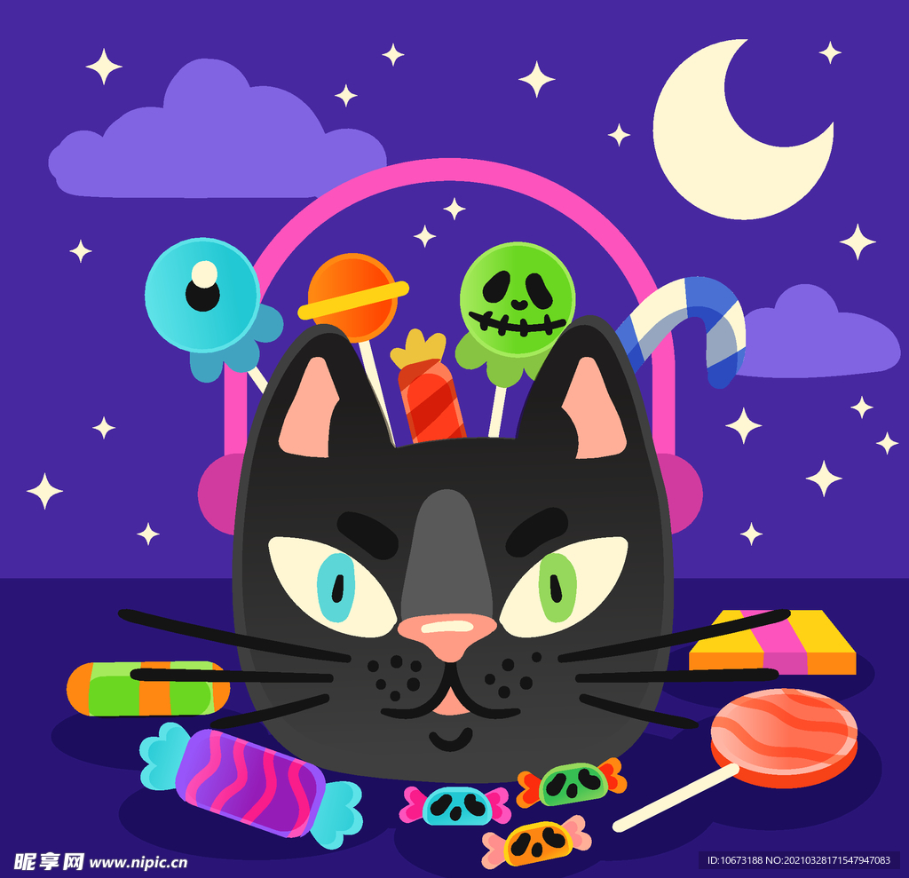 万圣节猫咪