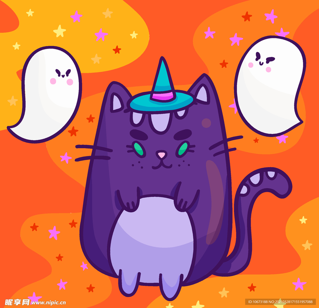 万圣节猫咪