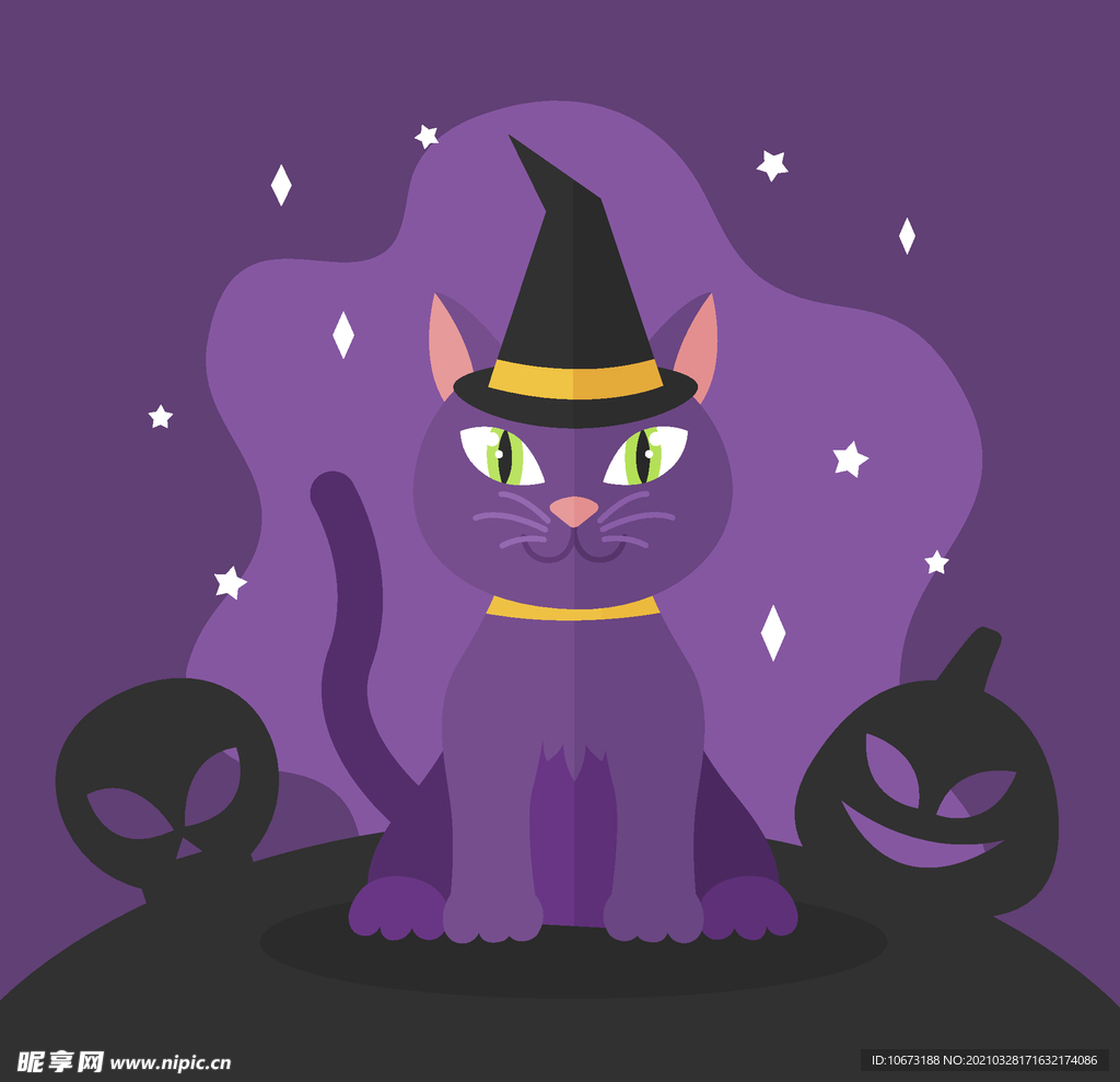 万圣节猫咪