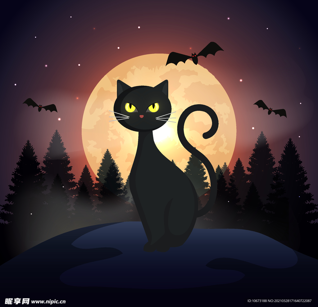 万圣节猫咪