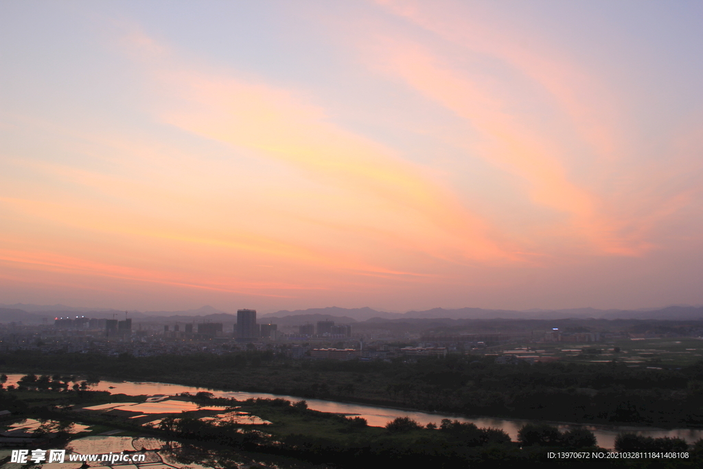 大气山水风光夕阳摄影