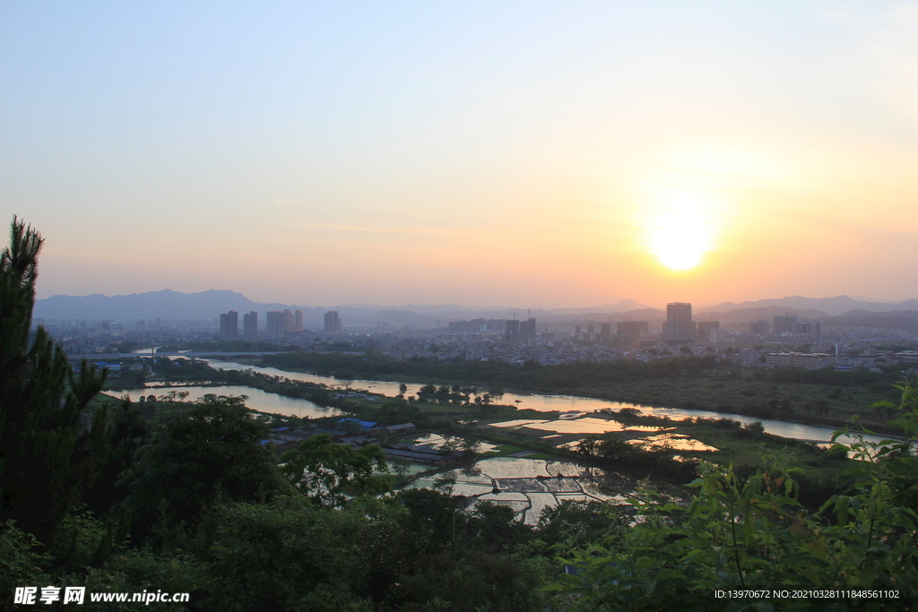 大气山水风光夕阳摄影