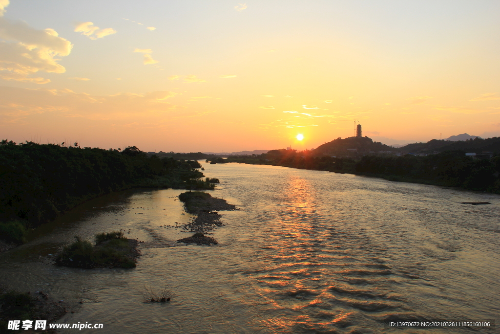 大气山水风光夕阳摄影